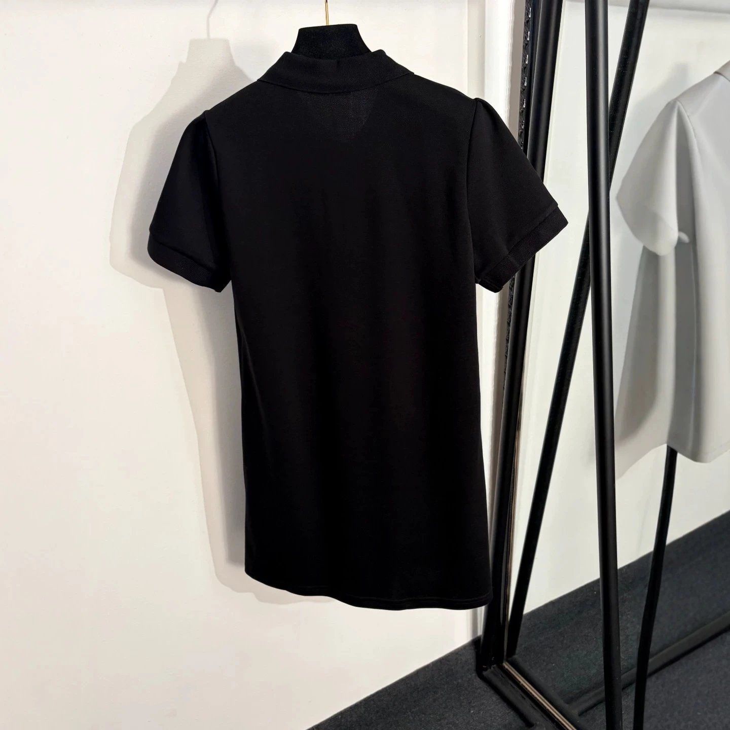 Prada Dresses Short-Sleeve Polo Dress with Triangle Logo Plaque image 4