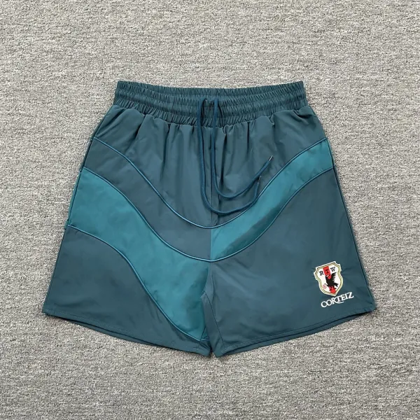 Corteiz V-Stripe Panel Shorts Gray / Beige - 5