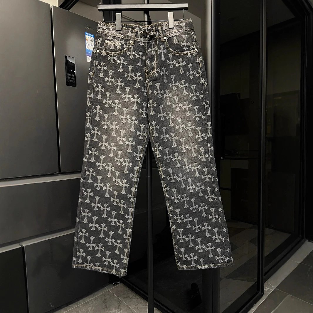 Cross Pattern Denim 