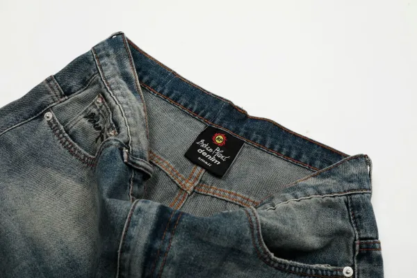 Philipp Plein PP Logo Black Distressed Denim Jacket - 19