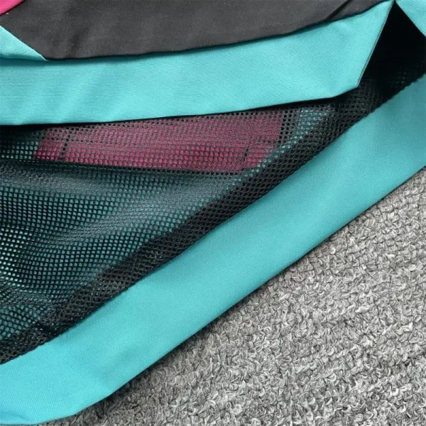 Corteiz CRTZ Graphic Panel Shorts Turquoise Pink Black - 17