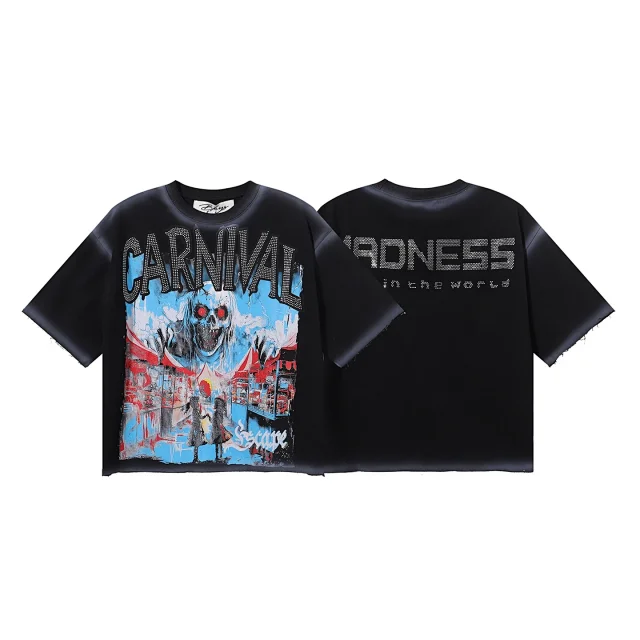 BKYS T-Shirts Oversized graphic-print short-sleeve T-shirt product detail image 25