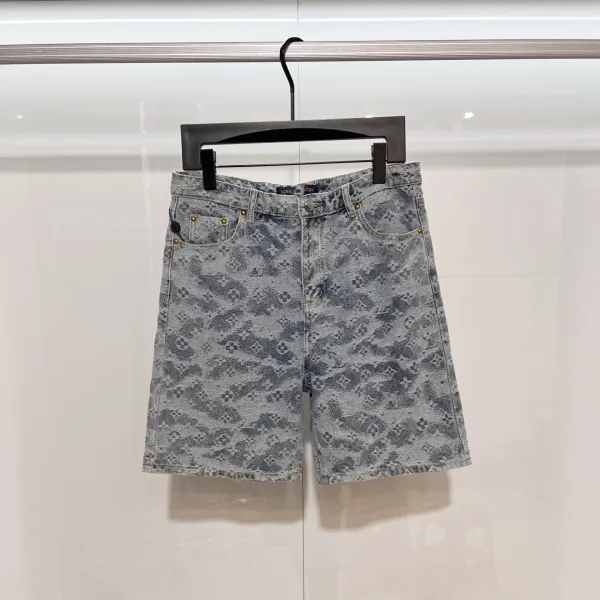 Louis Vuitton Monogram Denim Shorts Light Blue - 9