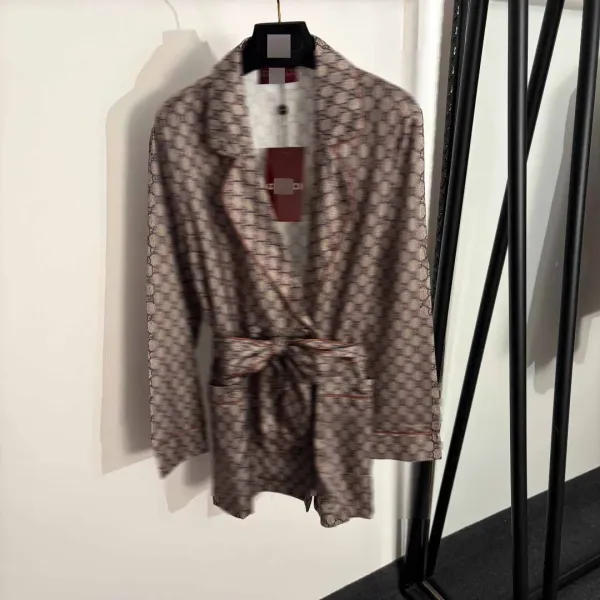 Dior Oblique Print Pajama Set Beige Sleepwear - 5