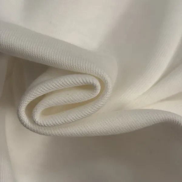 Design Ribbed Cropped T-Shirt White - 9