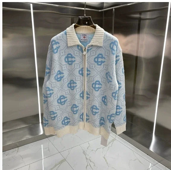Casablanca Knitwear Jacquard Knit Sweater product detail image 1