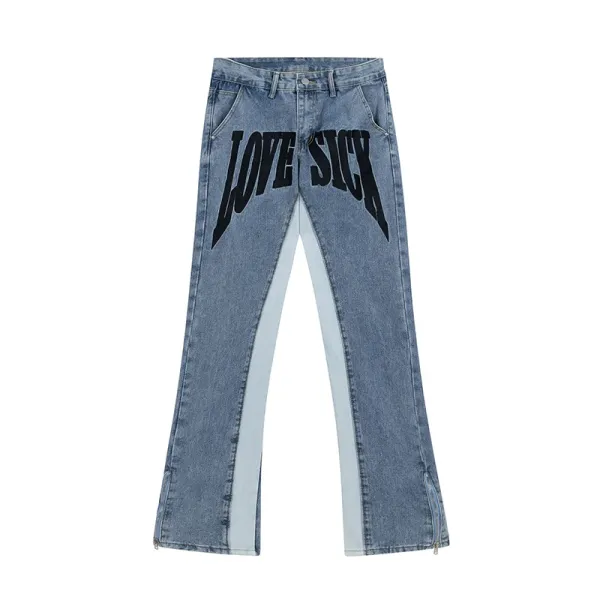 Design Love Sick Red Stripe Flared Pants - 6