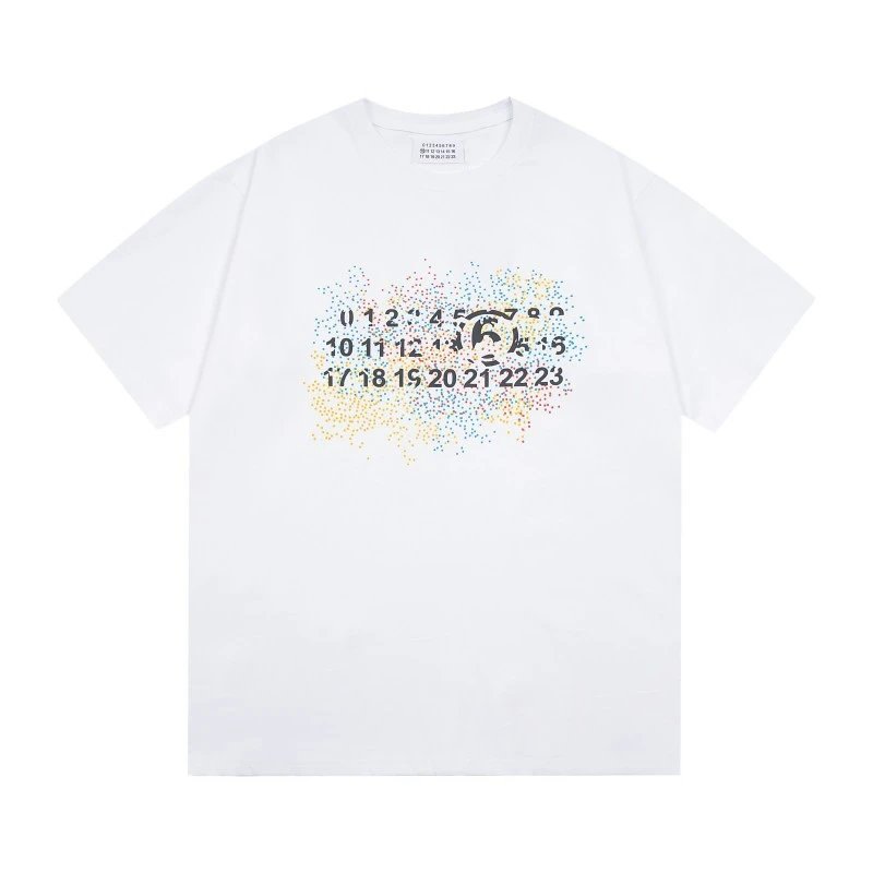 Maison Margiela Multiple graphic T-shirt designs — M637 White