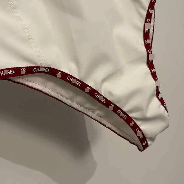 Chanel Swimwear Logo-trim one-piece swimsuit product detail image 7