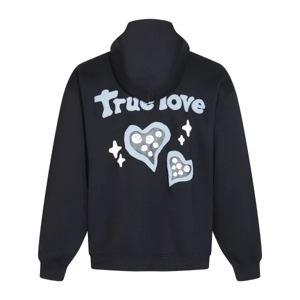 Broken Planet Broken Hearts Graphic Hoodie Beige - 11