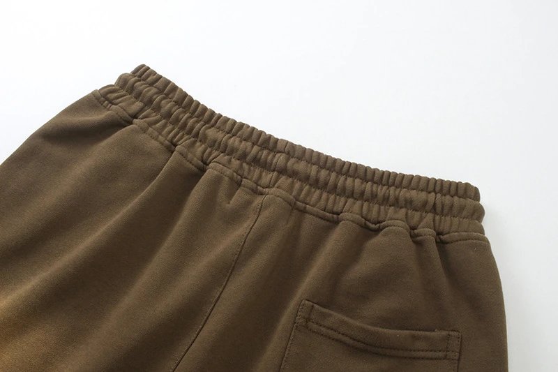 Design Star Patch Distressed Black Sweatshorts Shorts - 29