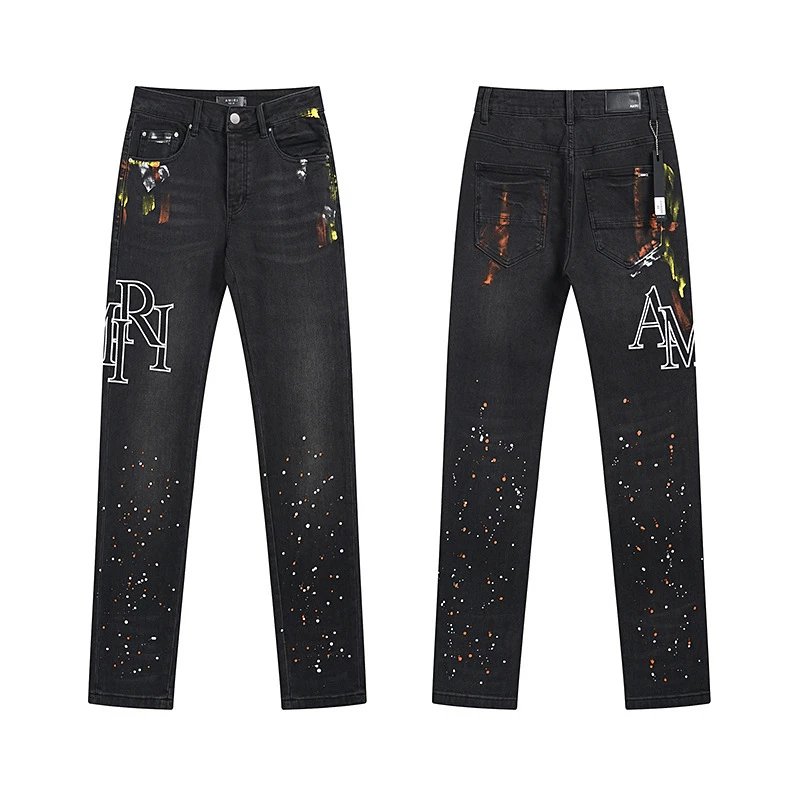 Purple Brand Jeans Printed and distressed denim — AM8009