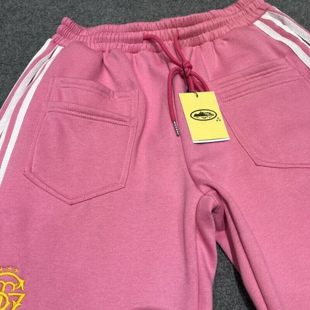 Corteiz Shorts Three-Stripe Embroidered Logo Fleece product detail image 13