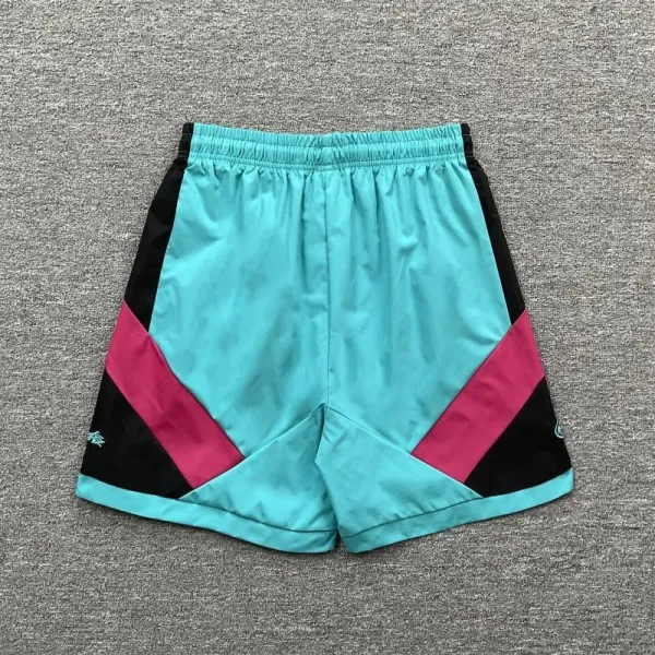 Corteiz CRTZ Graphic Panel Shorts Turquoise Pink Black - 4