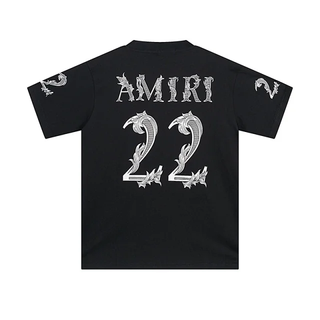 AMIRI T-Shirts 22 floral graphic short-sleeve T-shirt product detail image 8