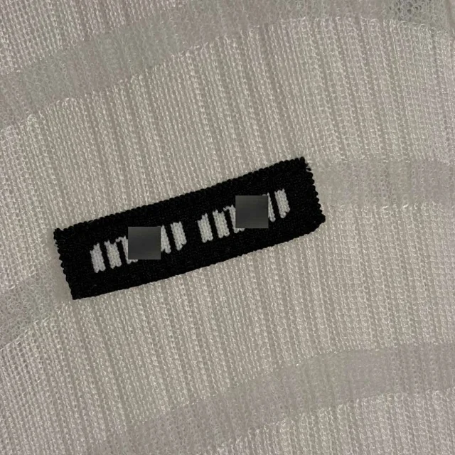 Miu Matching Sets Striped knit cardigan and camisole set product detail image 7