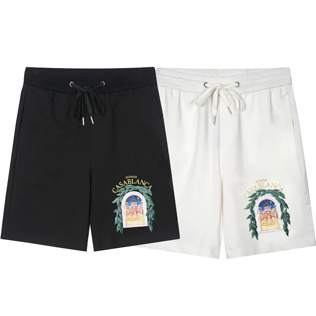 Casablanca Shorts Graphic-print drawstring product detail image 10