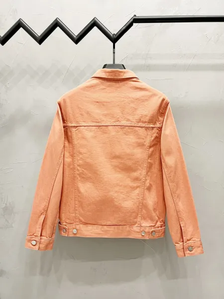 Balenciaga Logo Denim Jacket Peach - 9