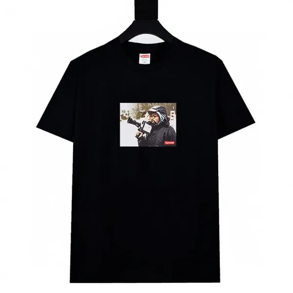 Supreme Black T-Shirt - 1