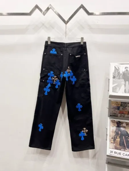 Chrome Hearts Cross-Embroidered Cargo Pants Gray - 11