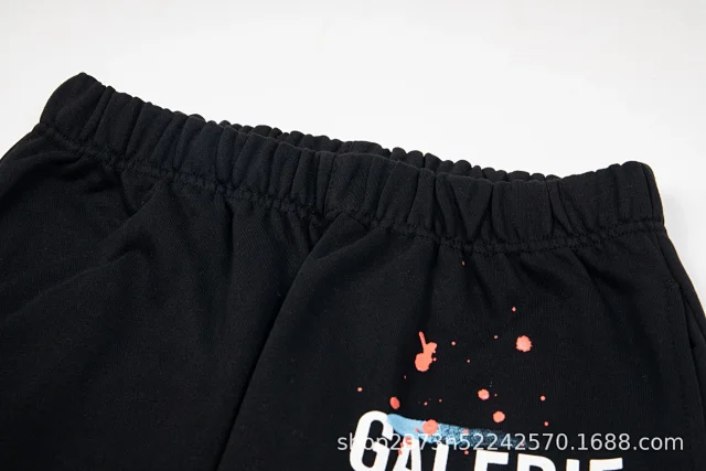 Galerie Dept. Trousers Paint-splatter graphic jogger with checkerboard star print and contrast side panels product detail image 21