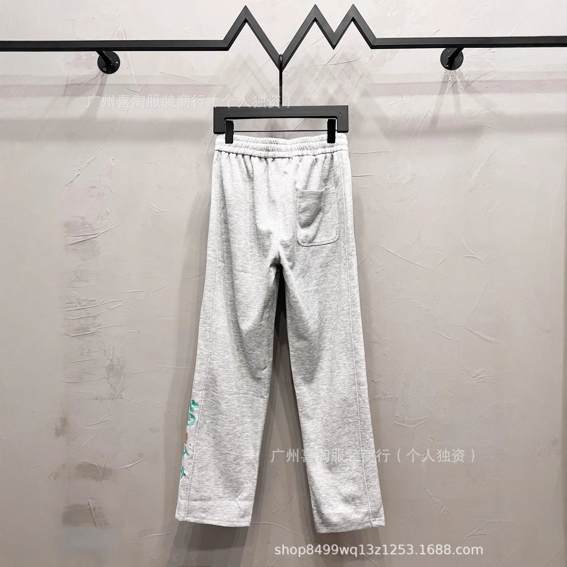 Louis Vuitton Trousers Elastic-Waist Drawstring with Embroidered Logo and Back Patch Pocket image 3