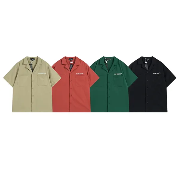 Represent Short-Sleeve Work Shirt Beige Shirt - 3