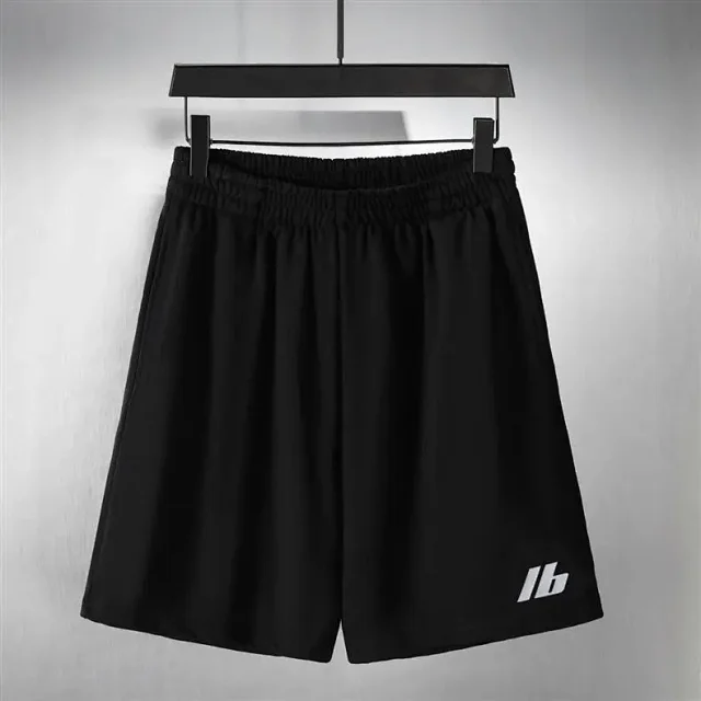 Balenciaga Shorts Layered elastic-waist with plaid waistband product detail image 10