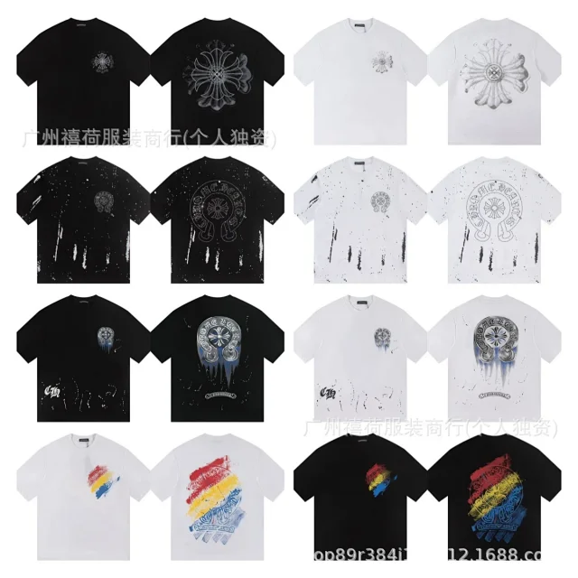 Chrome Hearts T-Shirts Short-Sleeve Cross Graphic T-Shirt product detail image 4