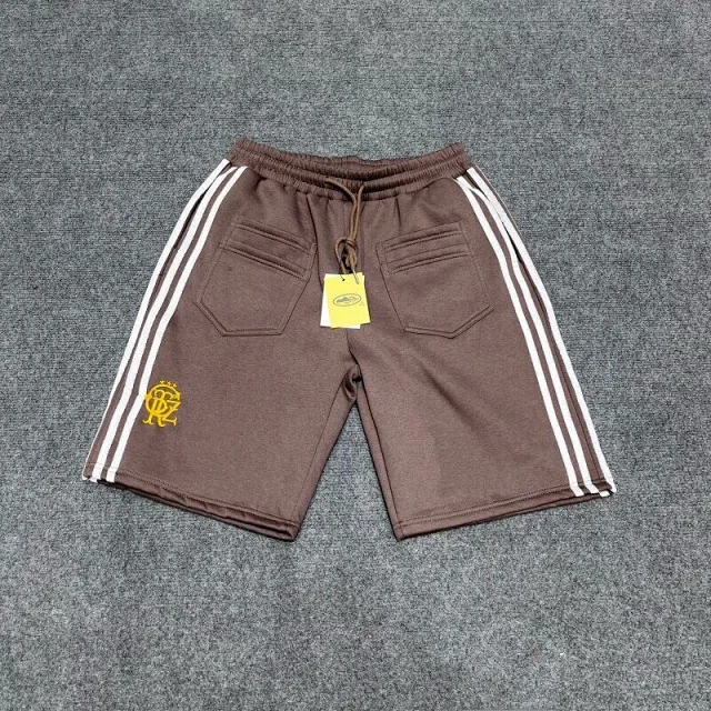 Corteiz Shorts Three-Stripe Embroidered Logo Fleece product detail image 9
