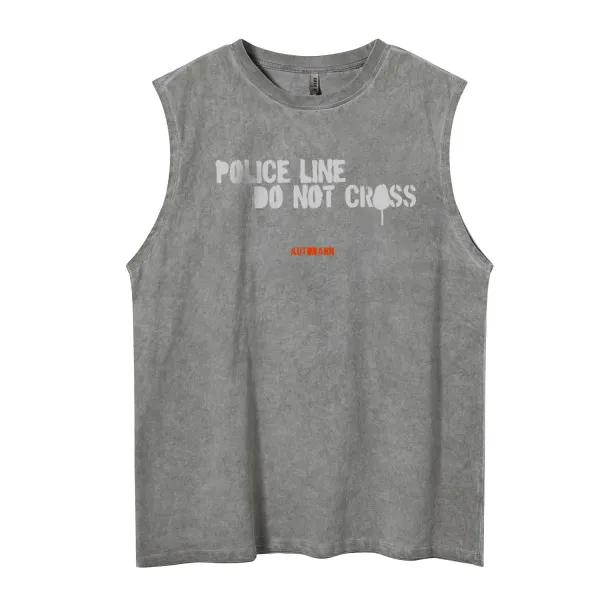 Design Blood Sweat & Tears Graphic Print Pink Acid Wash Vest Top - 6