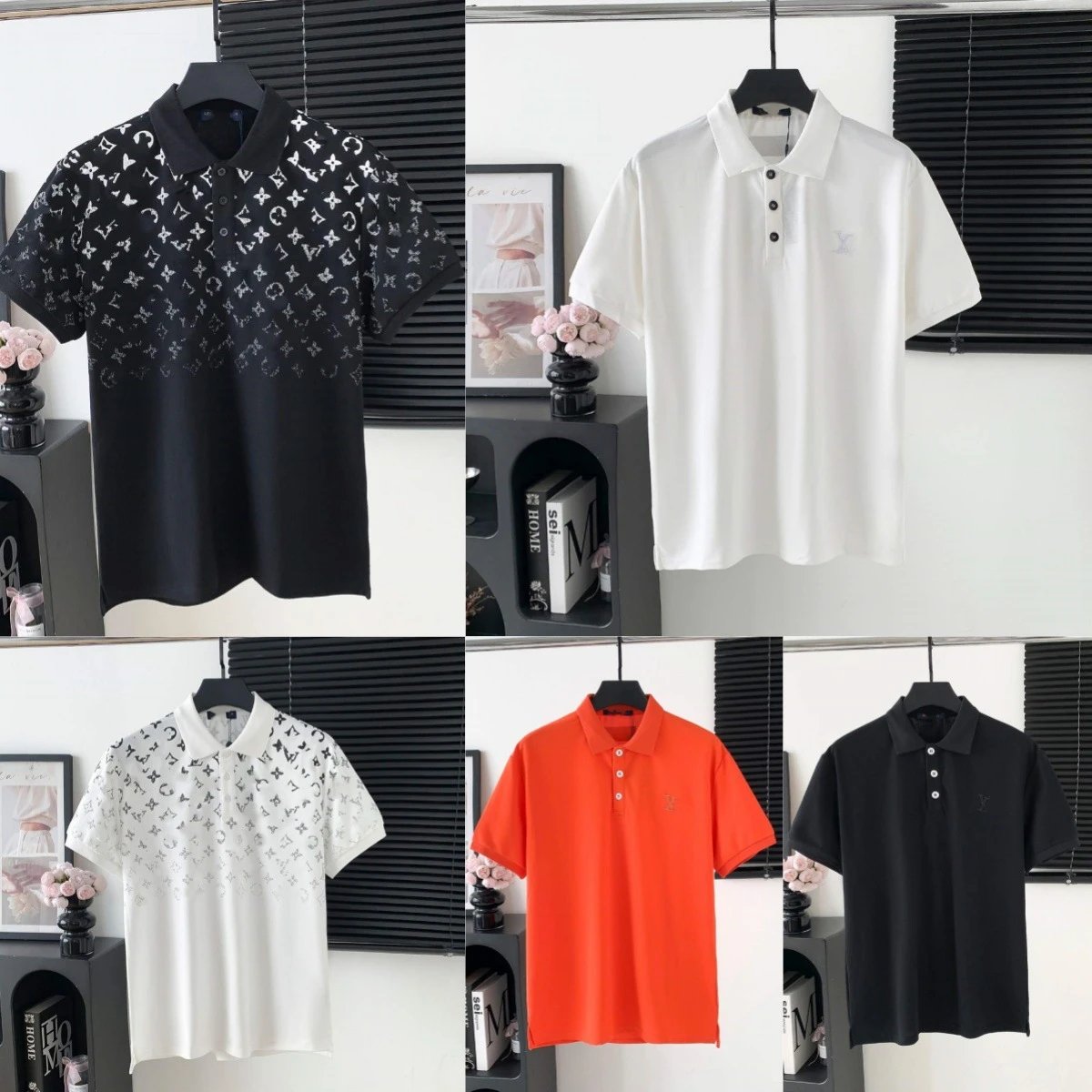 Prada Shirts Short-Sleeve Polo Shirt with Chest Triangle Logo image 3