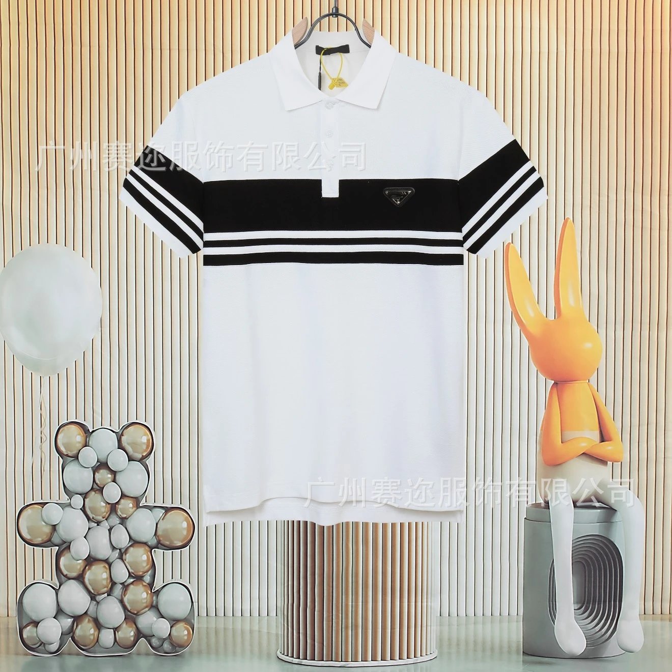 Unbranded Shirts Short-Sleeve Polo Shirt with Contrast Trim and Chest Pocket — P 031 white