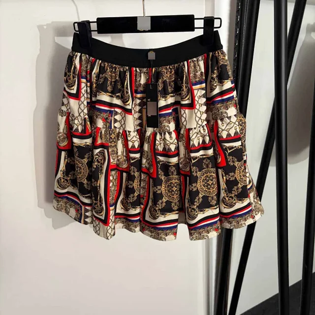 Unbranded Skirts Printed Tiered Mini Skirt product detail image 2