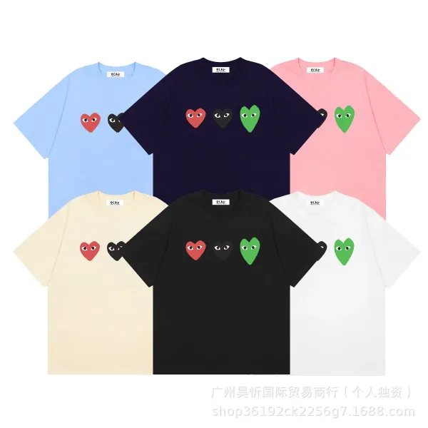 Comme des Garçons Play Heart Eyes Pink T-Shirt - 5