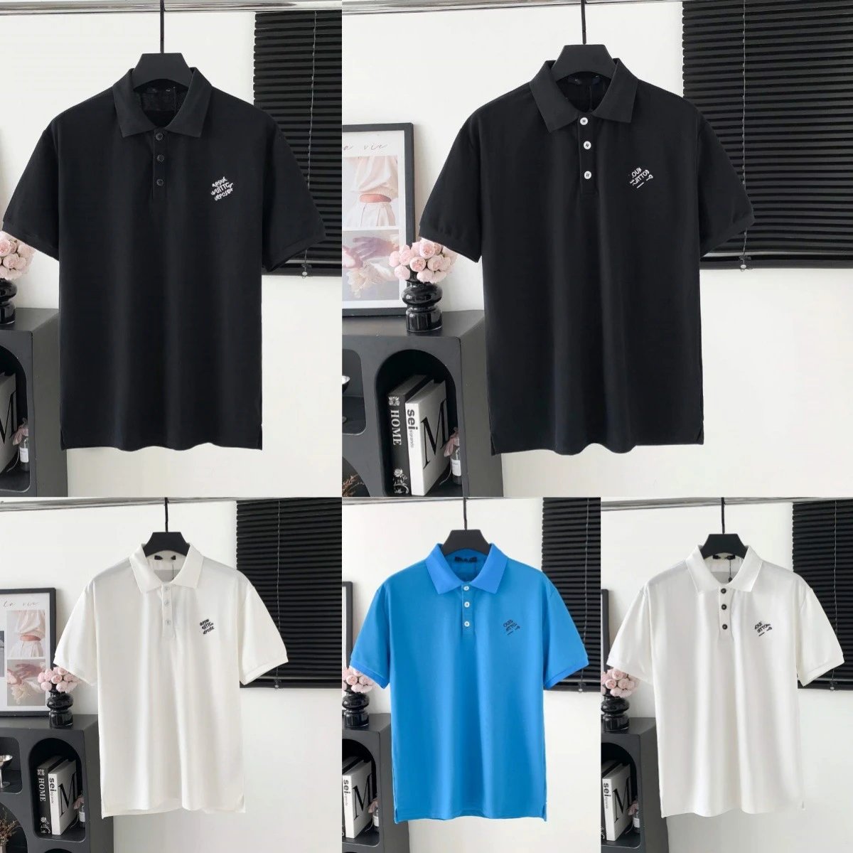 Prada Shirts Short-Sleeve Polo Shirt with Chest Triangle Logo image 2