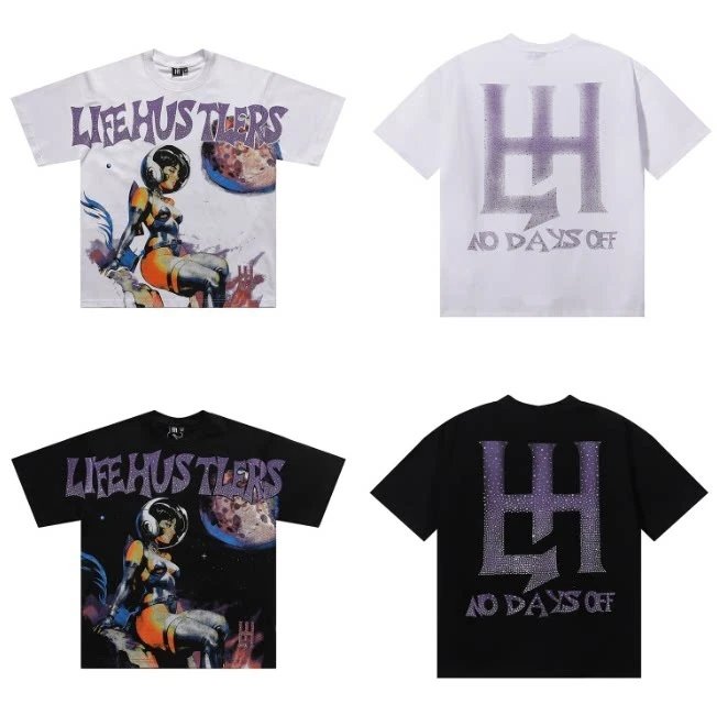 LifeHustlers Graphic White Casual T-Shirt