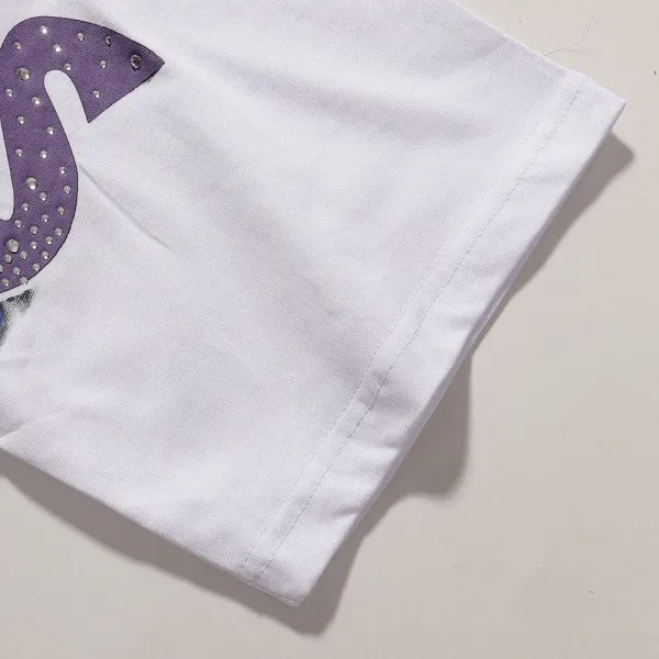 hA. Life Hustlers Graphic Print White T-Shirt - 10