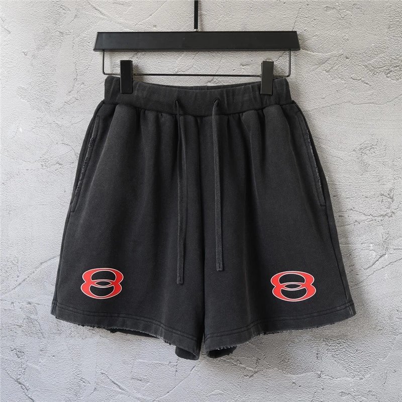 Balenciaga Shorts Layered elastic-waist with plaid waistband image 4