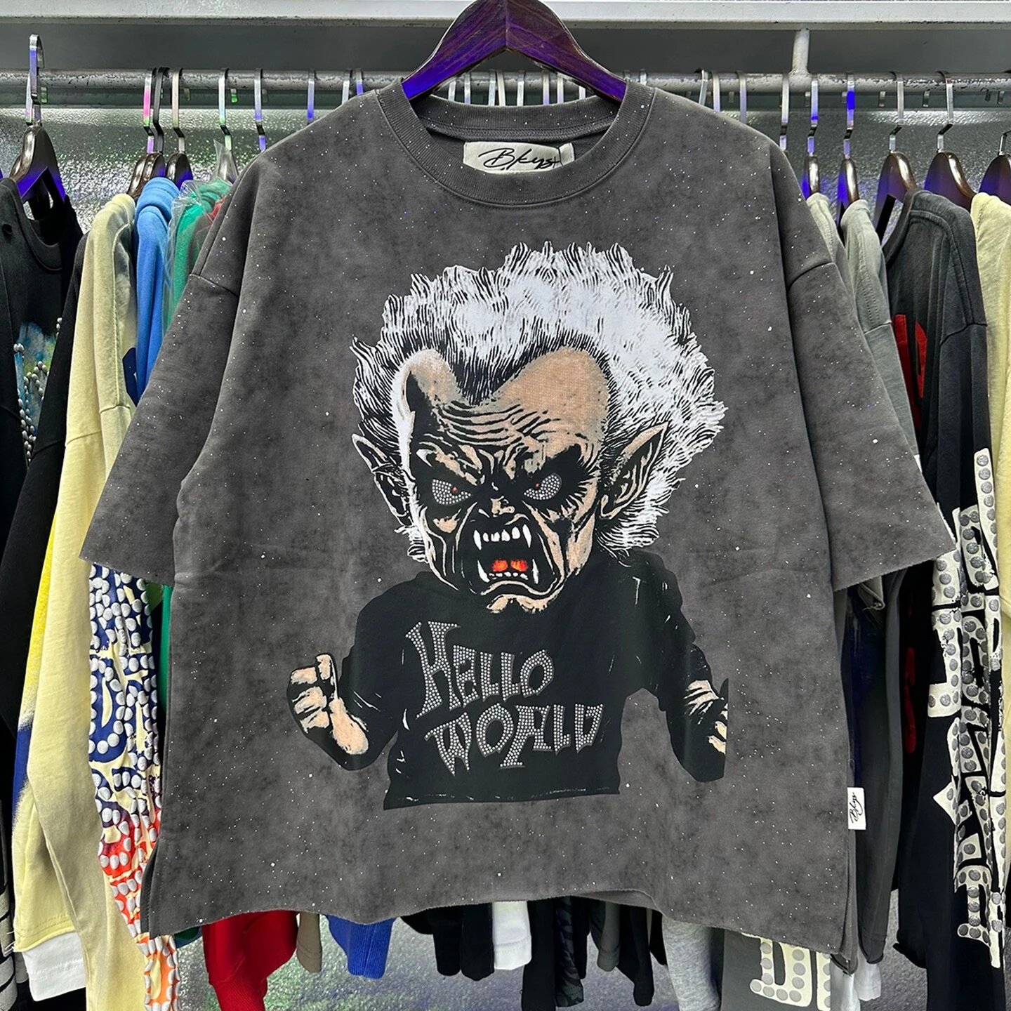 BKYS T-Shirts Oversized graphic-print short-sleeve T-shirt image 5