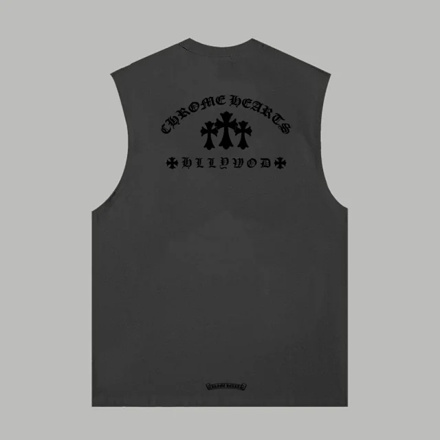 Chrome Hearts Vests Cross Graphic Sleeveless Vest product detail image 17
