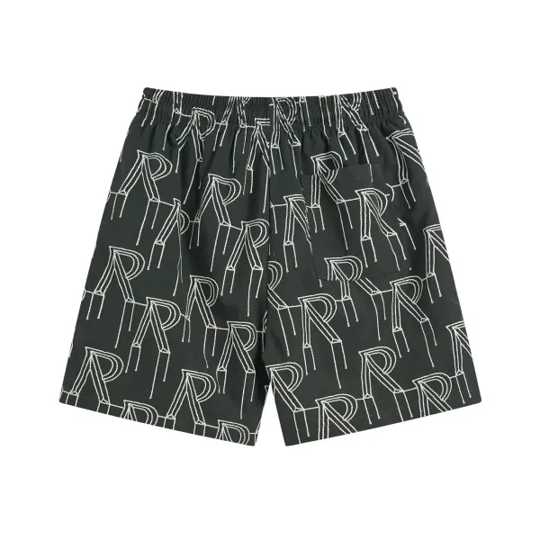 Prada Logo Print Swim Shorts Black - 7