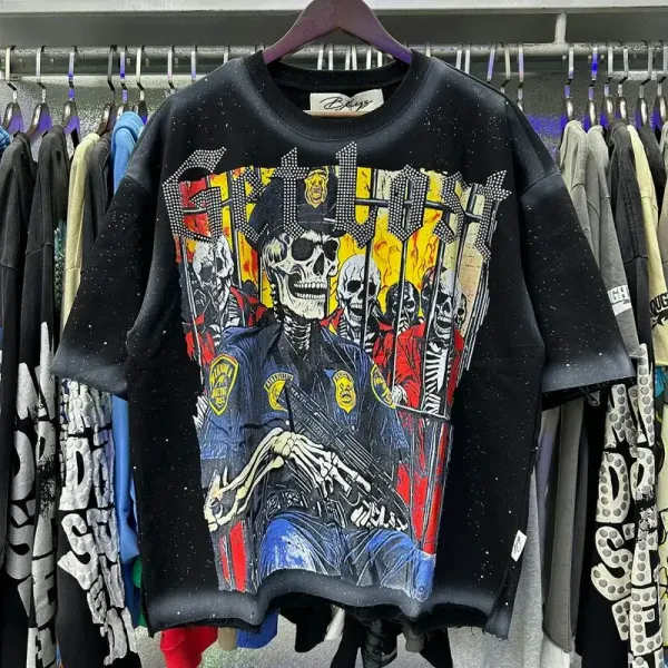 Hellstar Studios Halest Graphic Oversized T-Shirt Black - 5