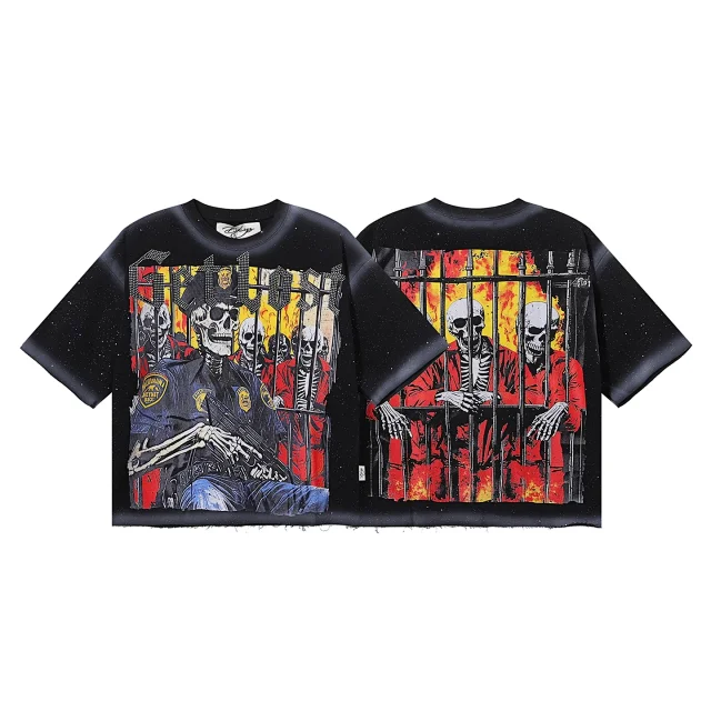 BKYS T-Shirts Oversized graphic-print short-sleeve T-shirt product detail image 19