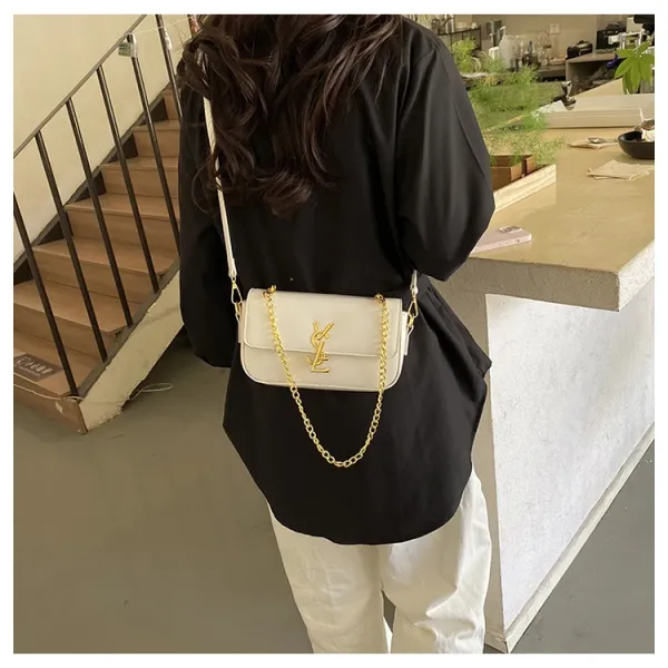 Saint Laurent Toy Loulou Chain Bag Black - 14