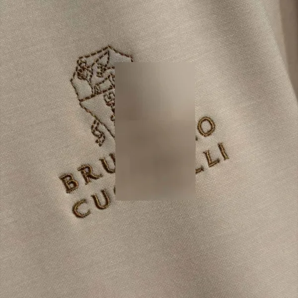 Design Brunello Cucinelli Logo Embroidered Navy T-Shirt and Track Pants Set Sets - 9