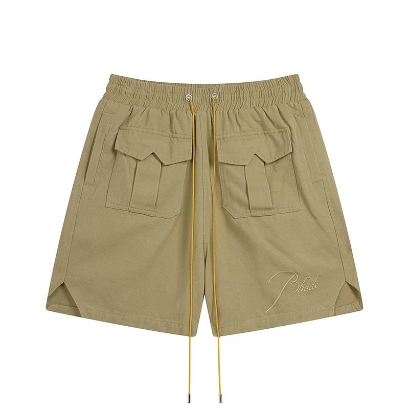 Rhude Cargo Shorts Beige - 10