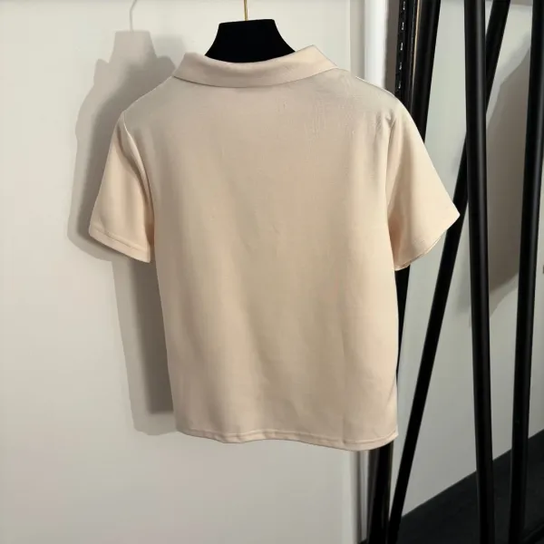 Dior Embroidered Polo and Sweatpants Set Beige Casual Set - 5