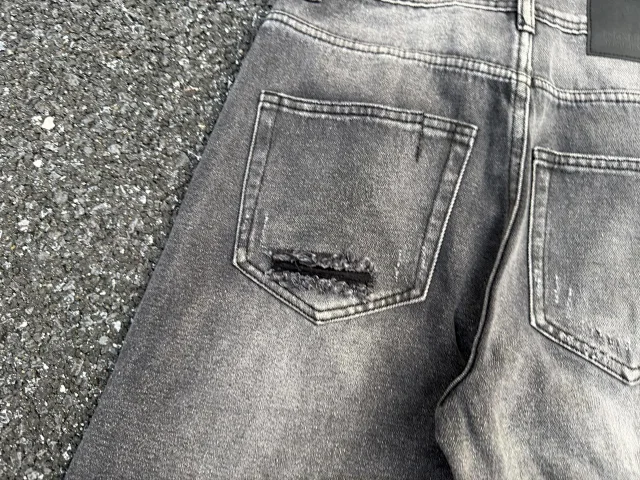 Purple Brand Jeans Distressed flared with frayed hems product detail image 36