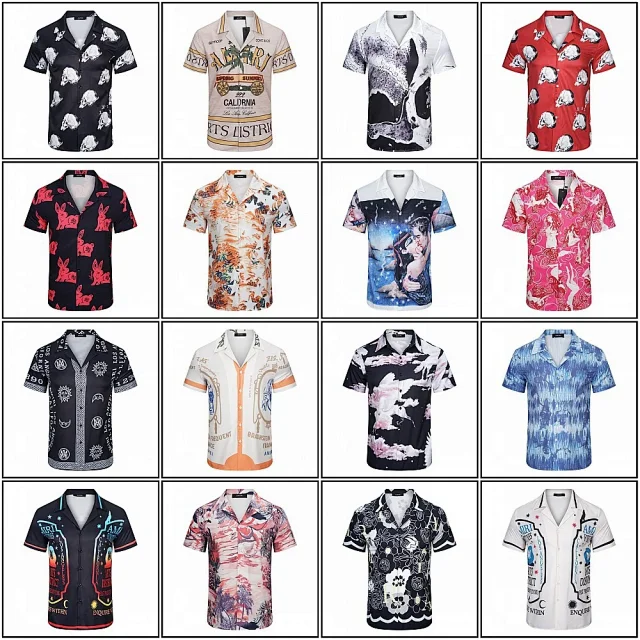 AMIRI Shirts Short-Sleeve Button-Up Graphic Print Shirt product detail image 3